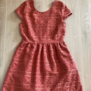 Elegant Coral Dress Medium Good used condition